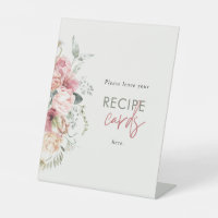Bridal Tea Party Recipe Card 