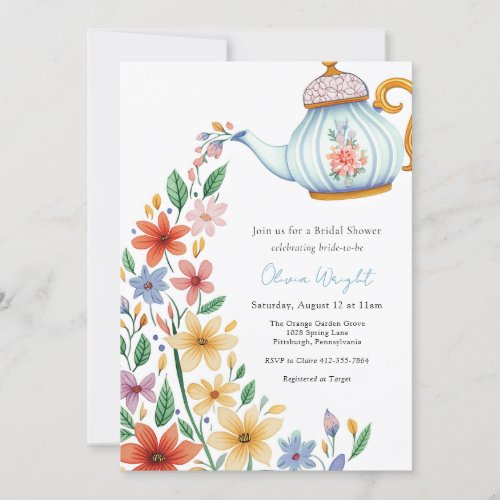 Bridal Tea Party Shower  Invitation