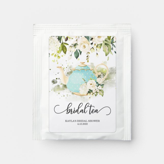 Bridal Tea Party Tea Bag - Blue WC | CUSTOM Drink Mix (Front)