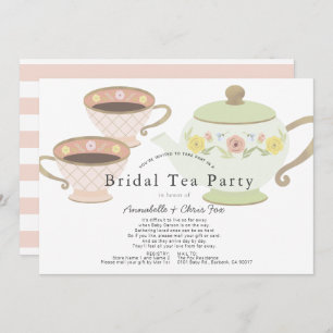 Bridal Tea Party Tea Pot Bridal Shower by Mail Invitation