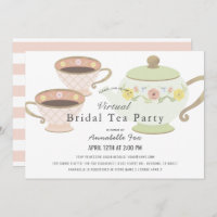 Bridal Tea Party Tea Pot VIrtual Bridal Shower