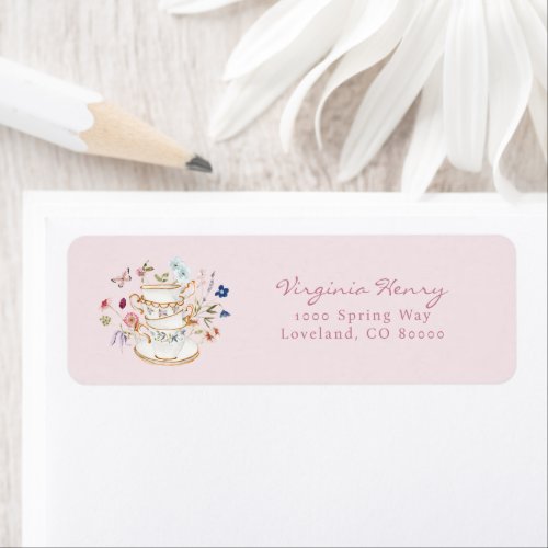 Bridal Tea Return Address label