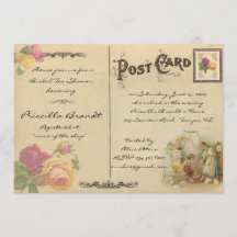 Bridal Tea Shower Honoring, style old Postcard 6