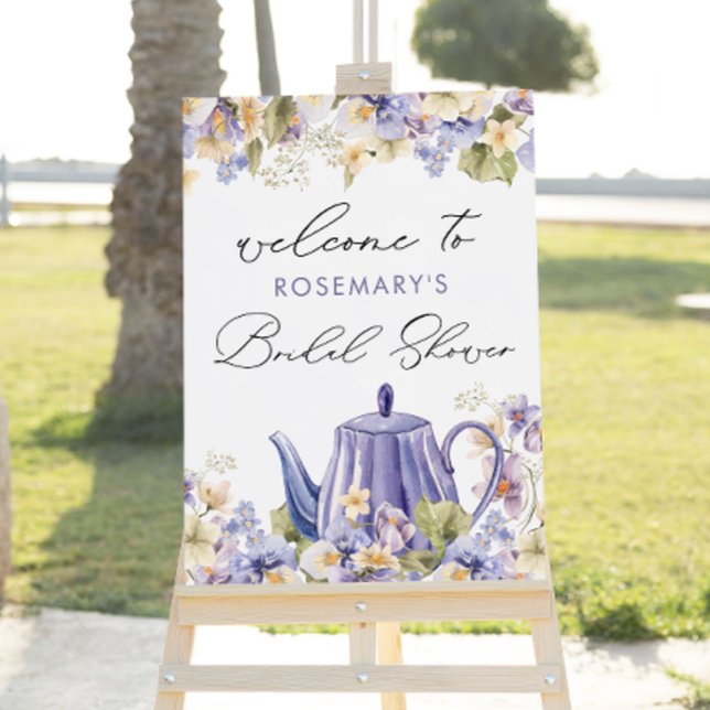 Bridal Tea Teapot Bridal Shower Welcome Sign (Creator Uploaded)