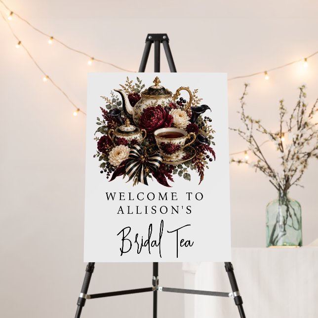 Bridal Tea Welcome Sign (In Situ (Stand))