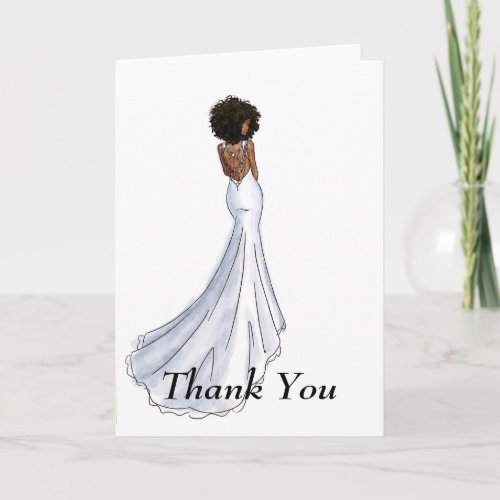 Bridal Thank You Card_ African American