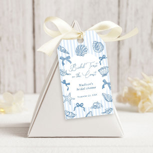 Bridal Toast On The Coast Seashells Bridal Shower Gift Tags