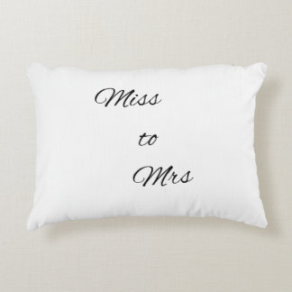 Bridal tote bag accent pillow