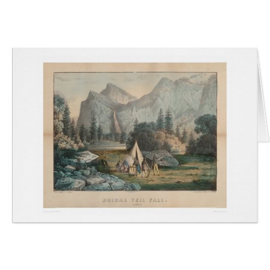 Bridal Veil Fall, Yosemite (1303) Cards (Front Horizontal)