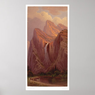 Bridal Veil Fall, Yosemite Valley (0128A) Poster