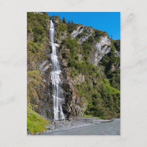 Bridal Veil Falls Alaska Postcard