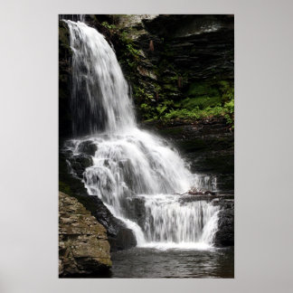 Bridal Veil Falls - Bushkill Falls Pennsylvania Poster