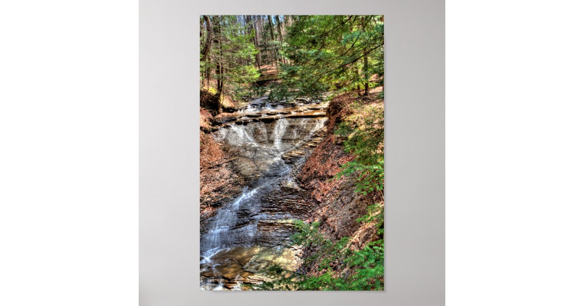 Bridal Veil Falls Cvnp Ohio Poster Zazzle Com