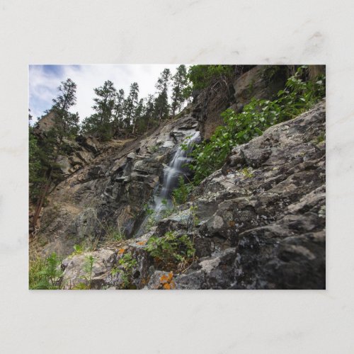 Bridal Veil Falls in Spearfish Canyon South Dakot Postcard