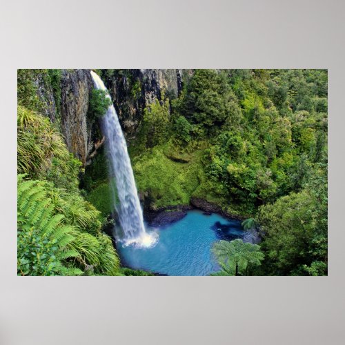 Bridal Veil Falls NZ Poster