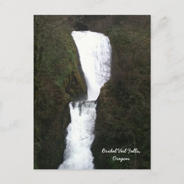 Bridal Veil Falls, Oregon Postcard (Front)