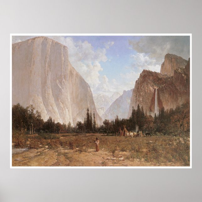 Bridal Veil Falls, Yosemite, c. 1870-84 Poster (Front)