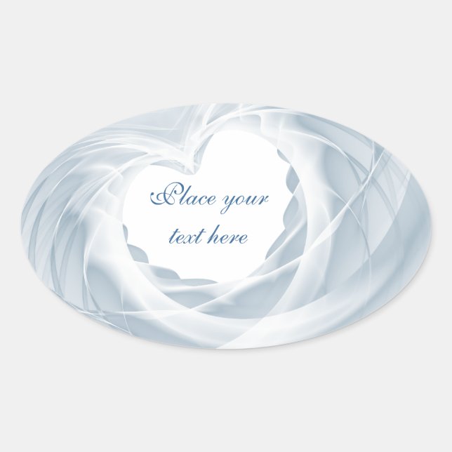 Bridal Veil Oval Sticker (Front)