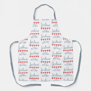 Bridal & Wedding Party 5 Heart Best Man Apron