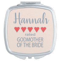 Bridal & Wedding Party 5 Heart Godmother of Bride