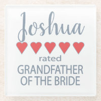 Bridal & Wedding Party 5 Heart Grandfather o Bride