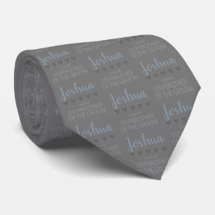 Bridal & Wedding Party 5 Heart Stepbrother o Groom Neck Tie