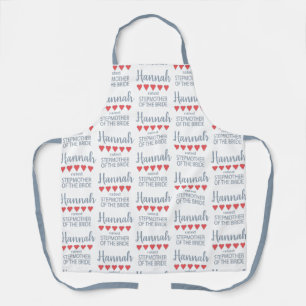 Bridal & Wedding Party 5 Heart Stepmother of Bride Apron