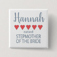 Bridal & Wedding Party 5 Heart Stepmother of Bride