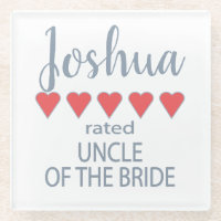 Bridal & Wedding Party 5 Heart Uncle of Bride