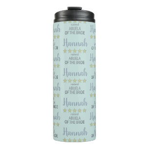 Bridal & Wedding Party 5 Star Abuela of Bride Thermal Tumbler