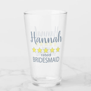 Bridal & Wedding Party 5 Star Bridesmaid Glass