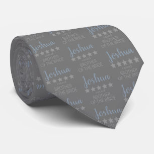 Bridal & Wedding Party 5 Star Brother of Bride Neck Tie