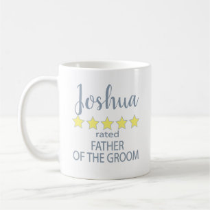 Bridal & Wedding Party 5 Star Father of Groom Coffee Mug