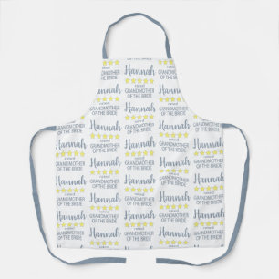 Bridal & Wedding Party 5 Star Grandmother of Bride Apron