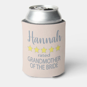 Bridal & Wedding Party 5 Star Grandmother of Bride Can Cooler