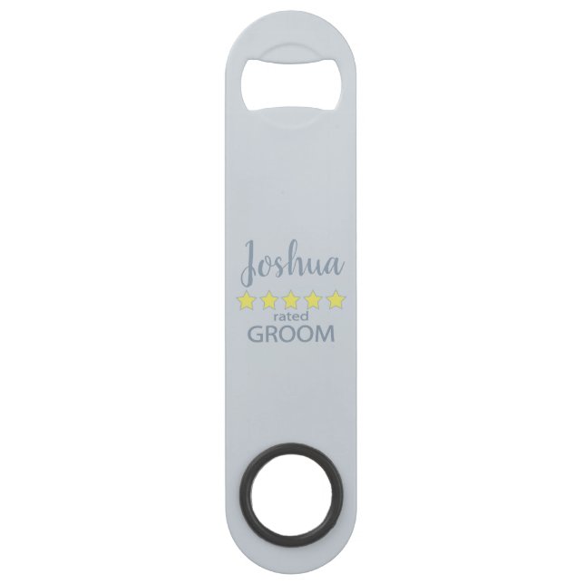 Bridal & Wedding Party 5 Star Groom Bar Key (Front)