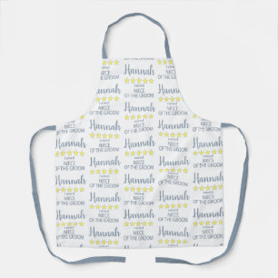 Bridal & Wedding Party 5 Star Niece of Groom Apron
