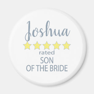 Bridal & Wedding Party 5 Star Son of Bride Magnet