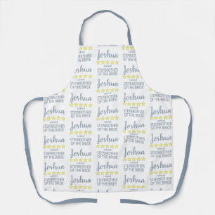 Bridal & Wedding Party 5 Star Stepbrother of Bride Apron
