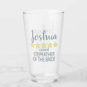Bridal & Wedding Party 5 Star Stepfather of Bride Glass