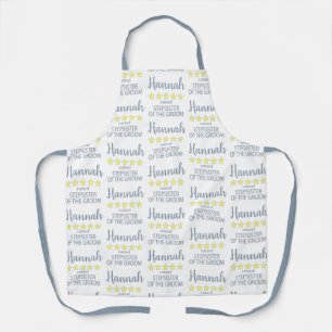 Bridal & Wedding Party 5 Star Stepsister of Groom Apron