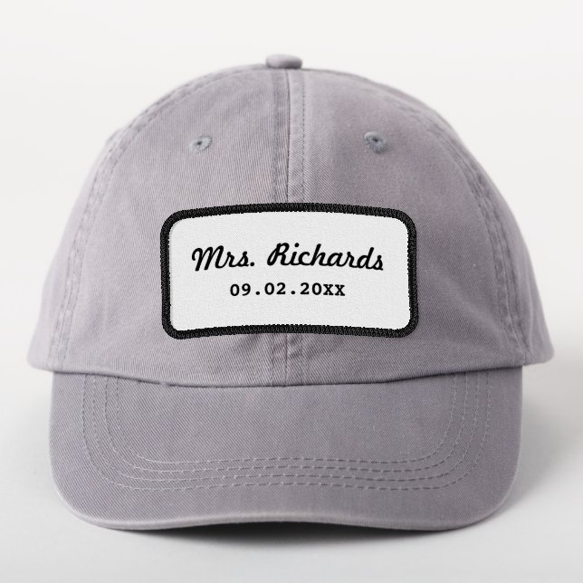 Bridal Wedding Patch (On Headwear)