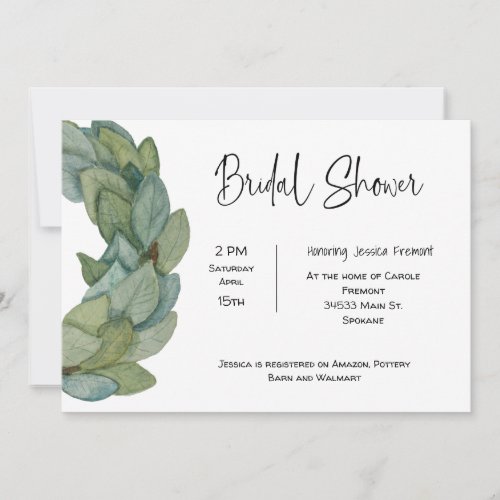 Bridal Wedding Shower Farmhouse Invitation
