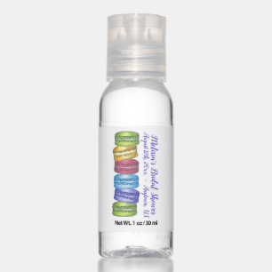 Bridal Wedding Shower French Macaron Pastries Hand Sanitizer