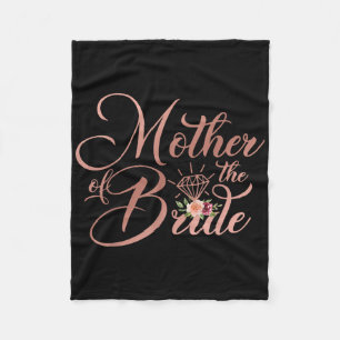 Bridal Wedding Shower Gift Mom Mother Of The Bride Fleece Blanket