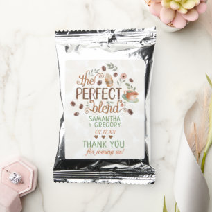 Bridal Wedding Shower The Perfect Blend Cute Favor Coffee Drink Mix