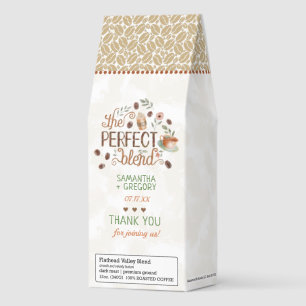 Bridal Wedding Shower The Perfect Blend Cute Favor Roasted Coffee