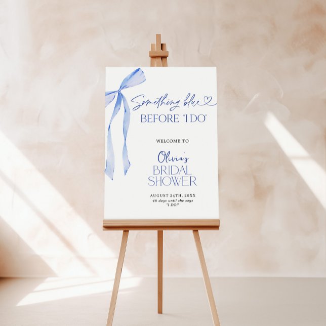 Bridal Welcome Sign Something Blue Before I Do (Creator Uploaded)