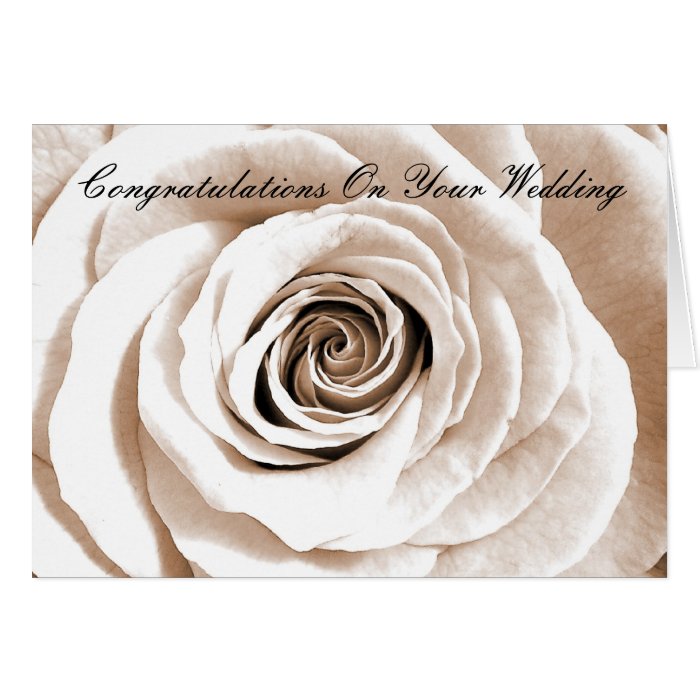 Bridal white Congratulations On Your Wedding Card