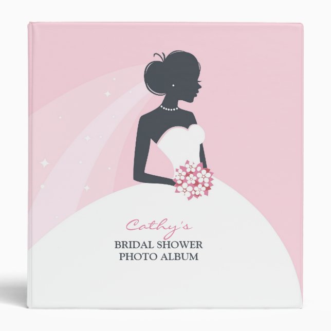 Bridal White Dress Binder Photo Album (Front)